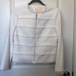 Rebecca Taylor Tweed Jacket, White